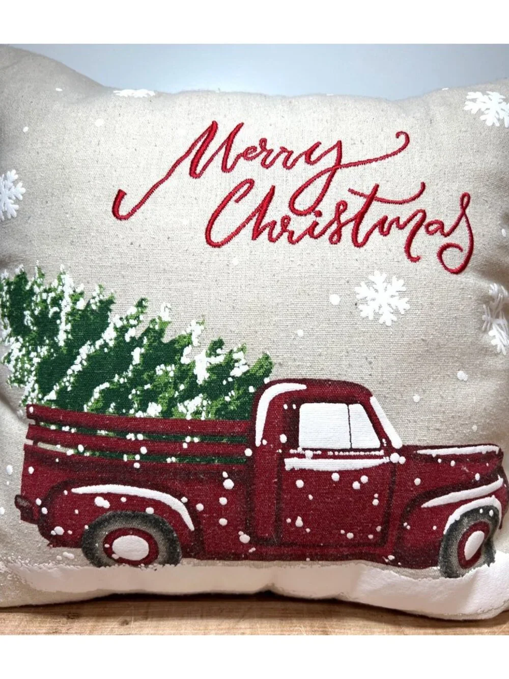 Hobby Lobby Merry Christmas Truck Pillow 14.5''
